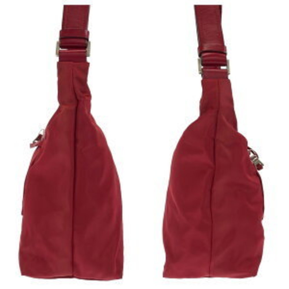 Prada Tessuto Triangular Red Nylon Shoulder Bag O… - image 5